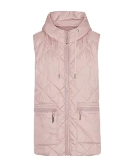 Aerial04 Quilted Hooded Hip Length Vest