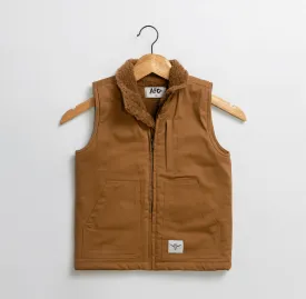 AFC Sherpa Lined Brown Vest - Toddler/Youth