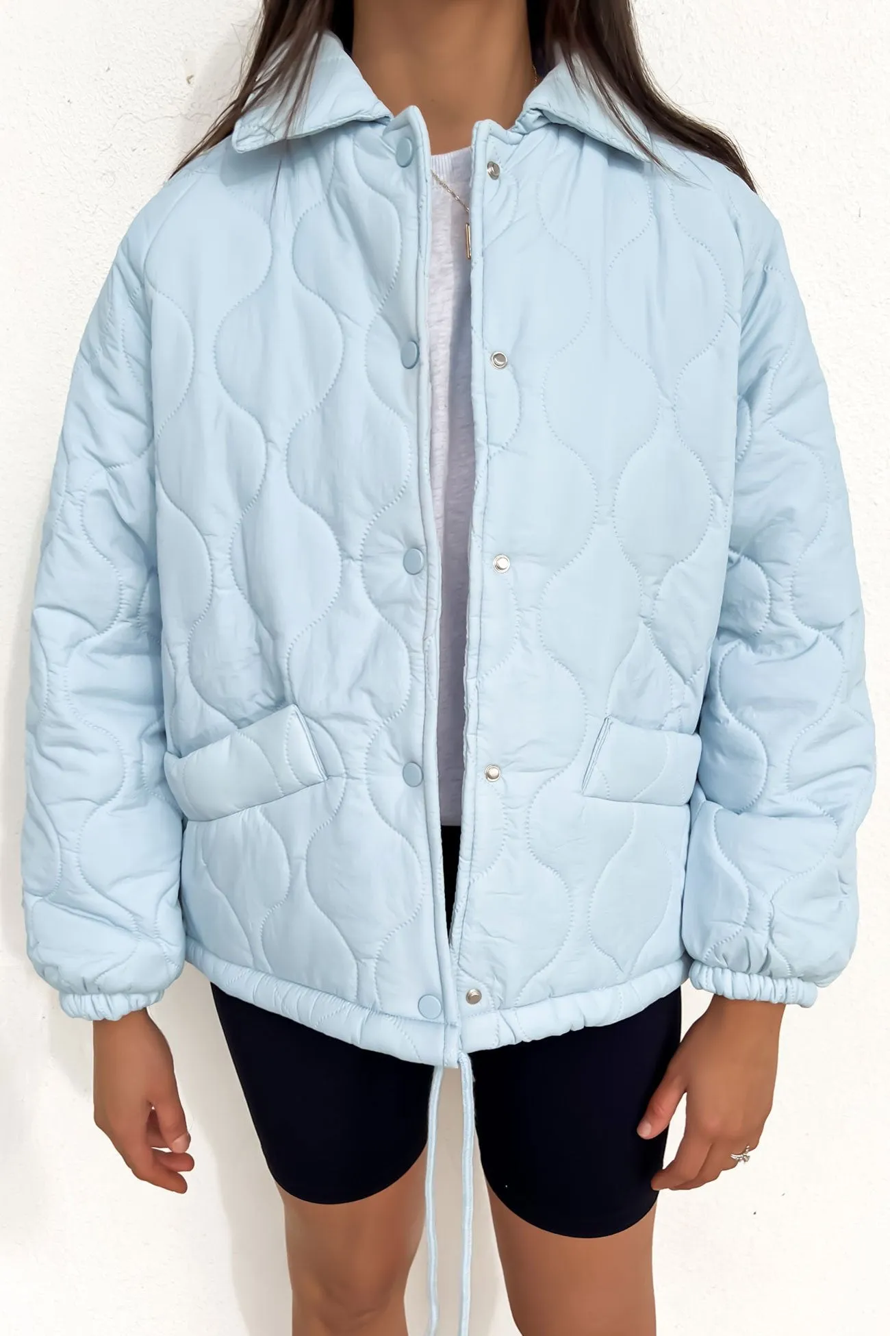 Aimee Quilted Jacket Blue