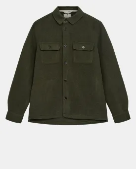 Anerkjendt akoscar boiled wool overshirt forest night