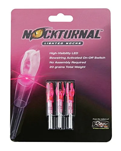 Archery: Double Take Nockturnal Lighted Arrow H Nocks 3-Pack