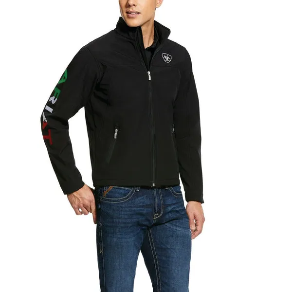 Ariat Mens New Team Mexico Black Softshell Jacket - 10031424