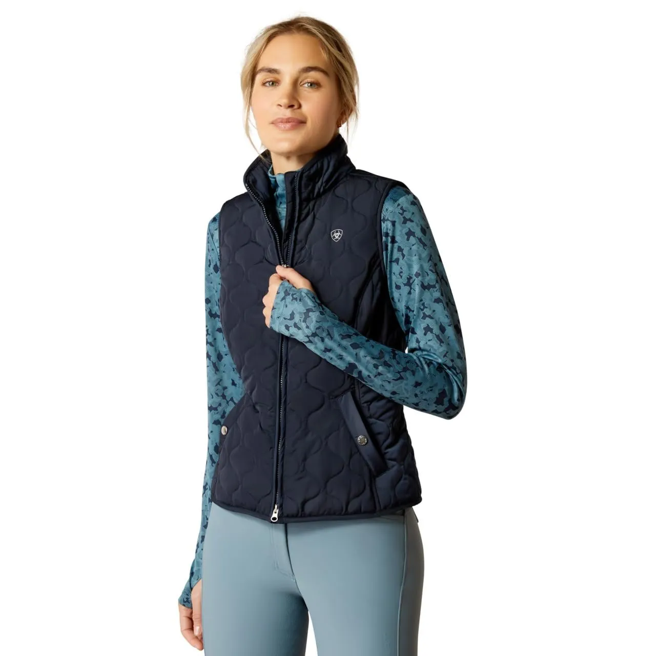 Ariat Women's Ashley 2.0 Insulated Vest, Navy, X-Large