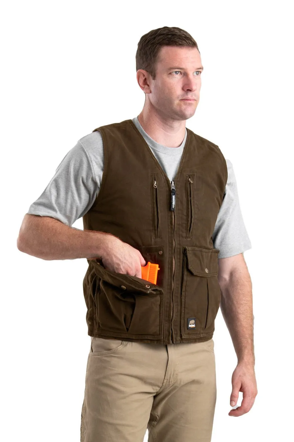 Berne Mens Bark 100% Cotton Echo One Zero Vest