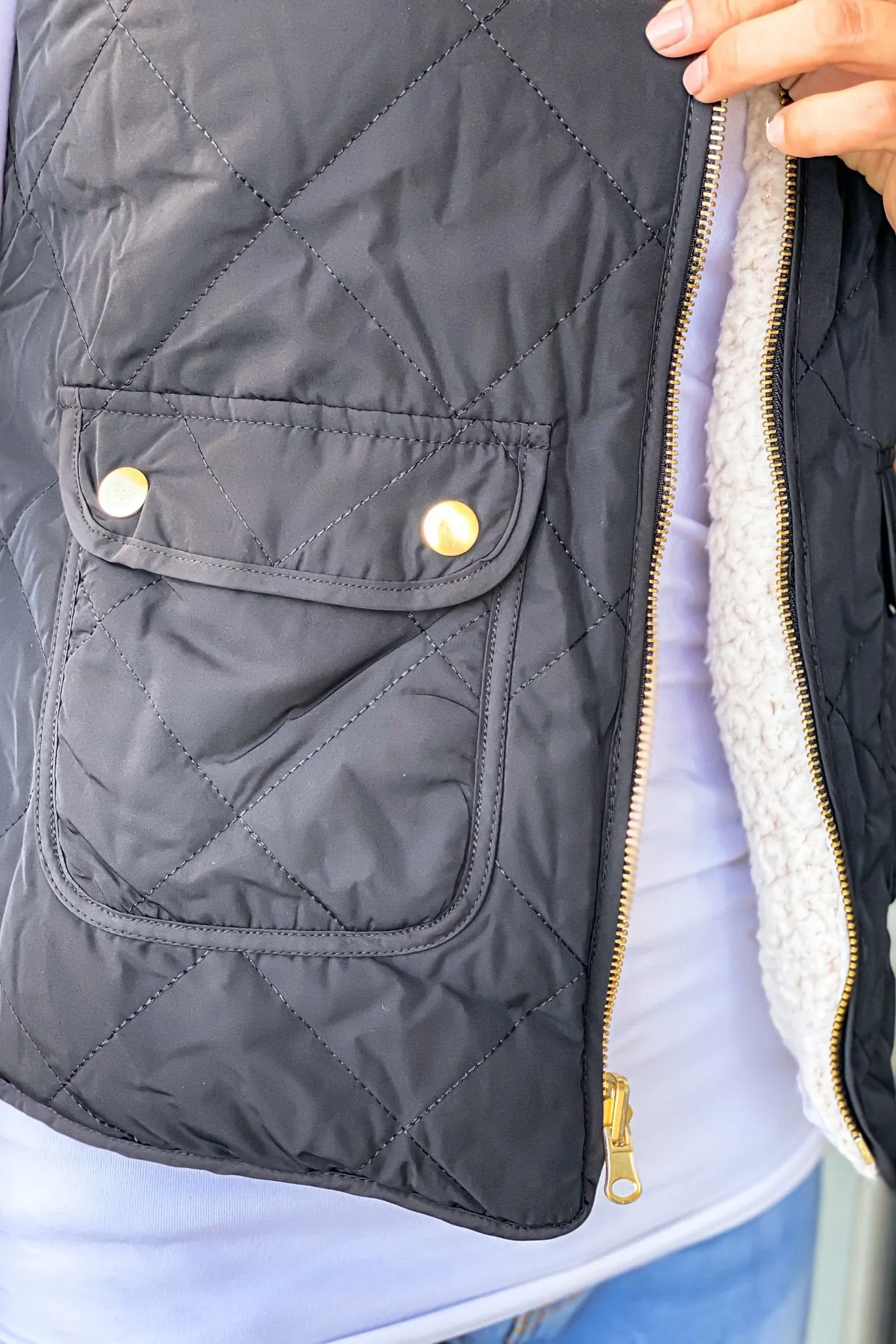 Black Reversible Vest