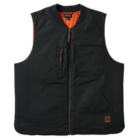 Brixton Builders Abraham Reversible Vest - Washed Black/Rust Orange