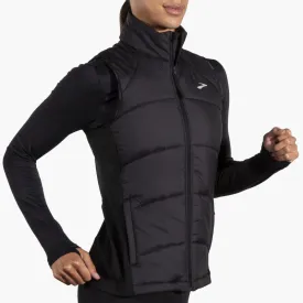 Brooks Women's Shield Hybrid Vest 3.0 in Black