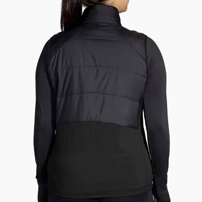 Brooks Women's Shield Hybrid Vest 3.0 in Black