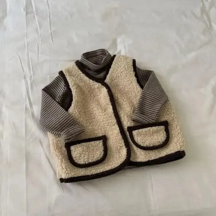 Button Down Sherpa Vest