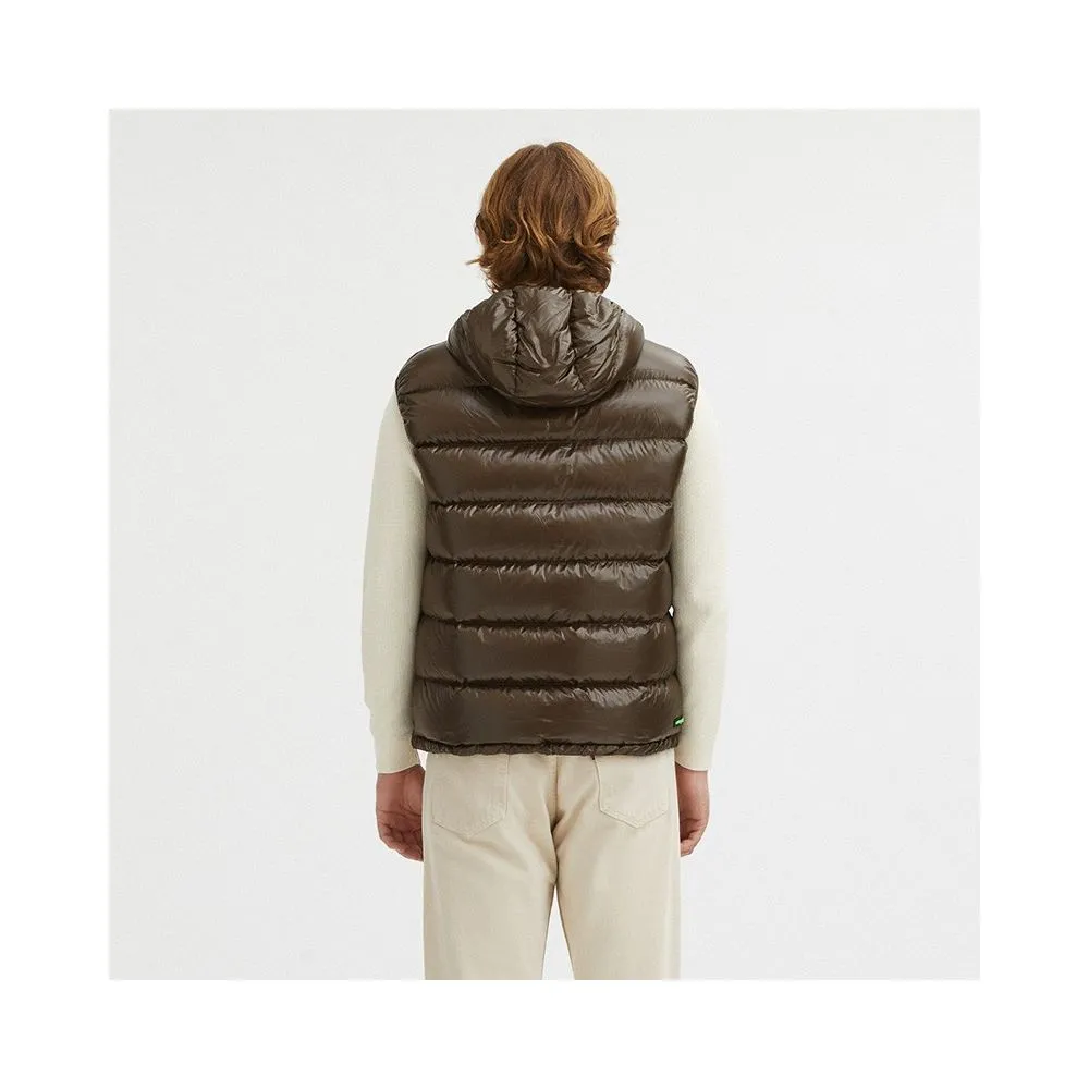 Centogrammi Brown Nylon Men's Reversible Vest