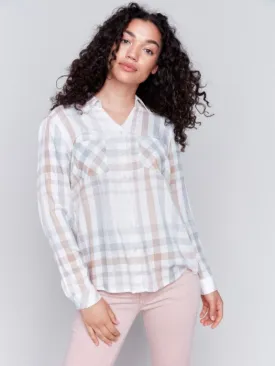 Charlie B C4490R Soft Plaid Button-Down Shirt