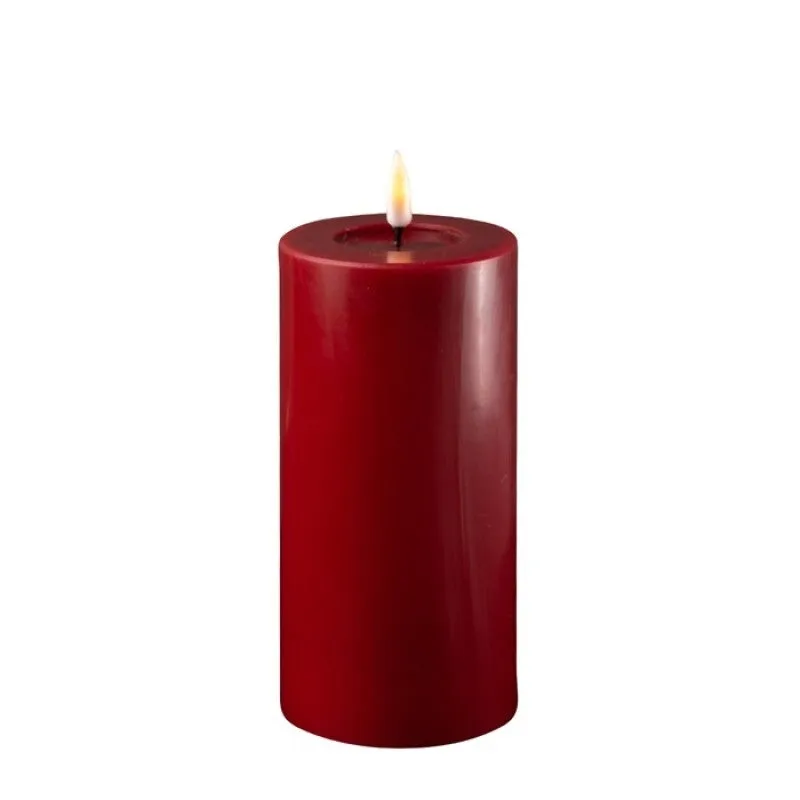 Deluxe Bordeaux LED Candle 3X6 Inch