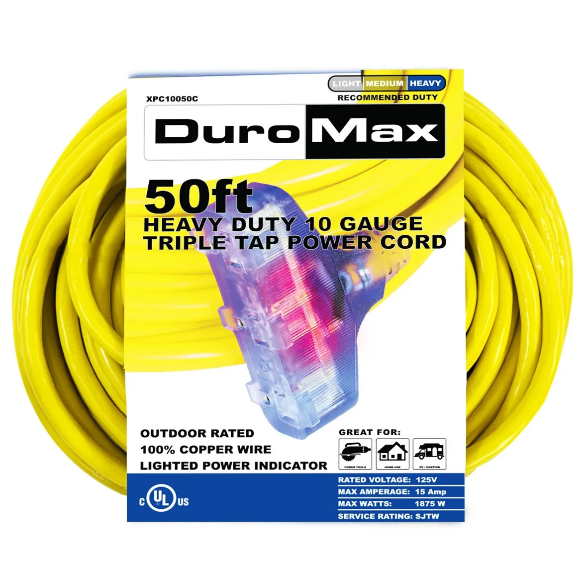 DuroMax Large Generator Cords and Cover Starter Kit (Fits 8,500 Watt Units and Up)