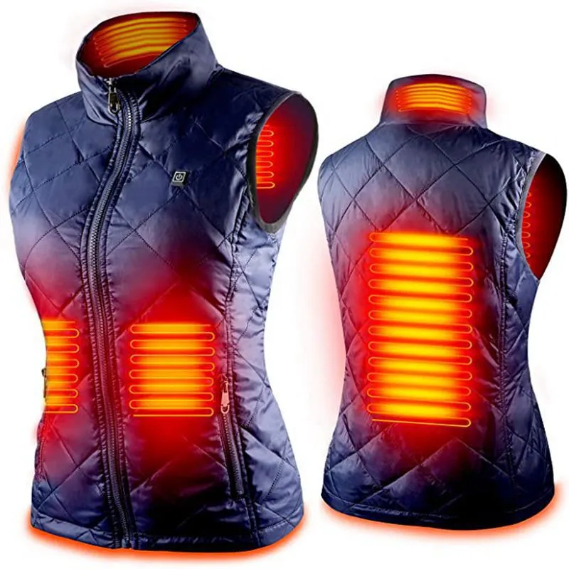 Electric Rechargeable Heated Hunting Vest For Women Warming Gilet Bodywarmer