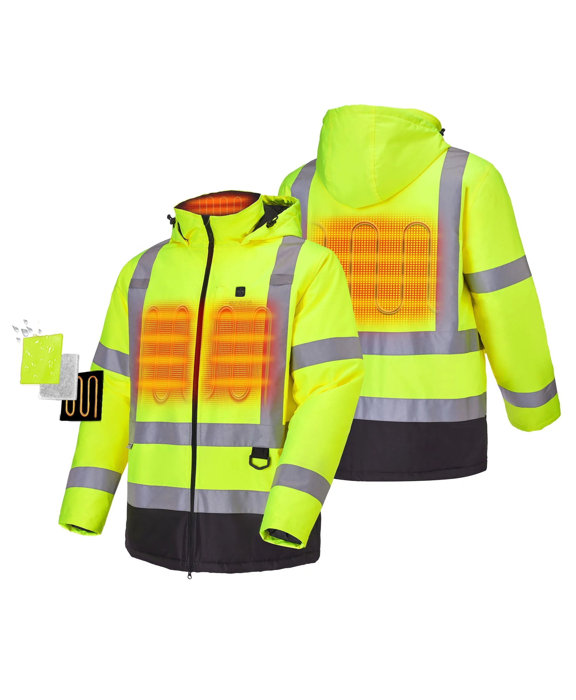 Flagstaff Men's Heated High-Visibility Jacket