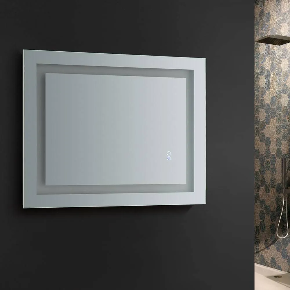 Fresca FMR022430 Santo 24" Wide x 30" Tall Bathroom Mirror with LED Lighting