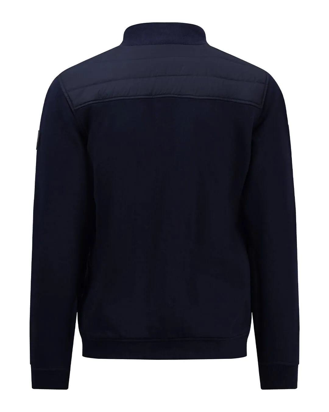 Fynch-Hatton Navy Collar Stand Hybrid Jacket