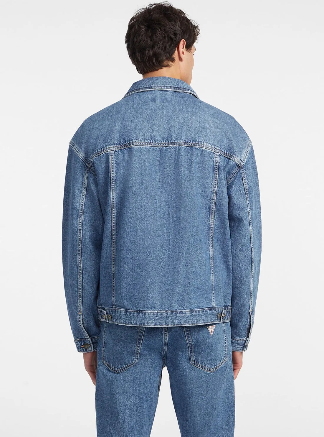 Guess Jeans Blue Oversize Trucker Jacket