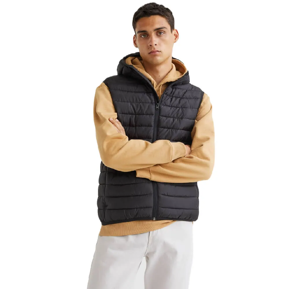 H&M Padded Lightweight Vest, black