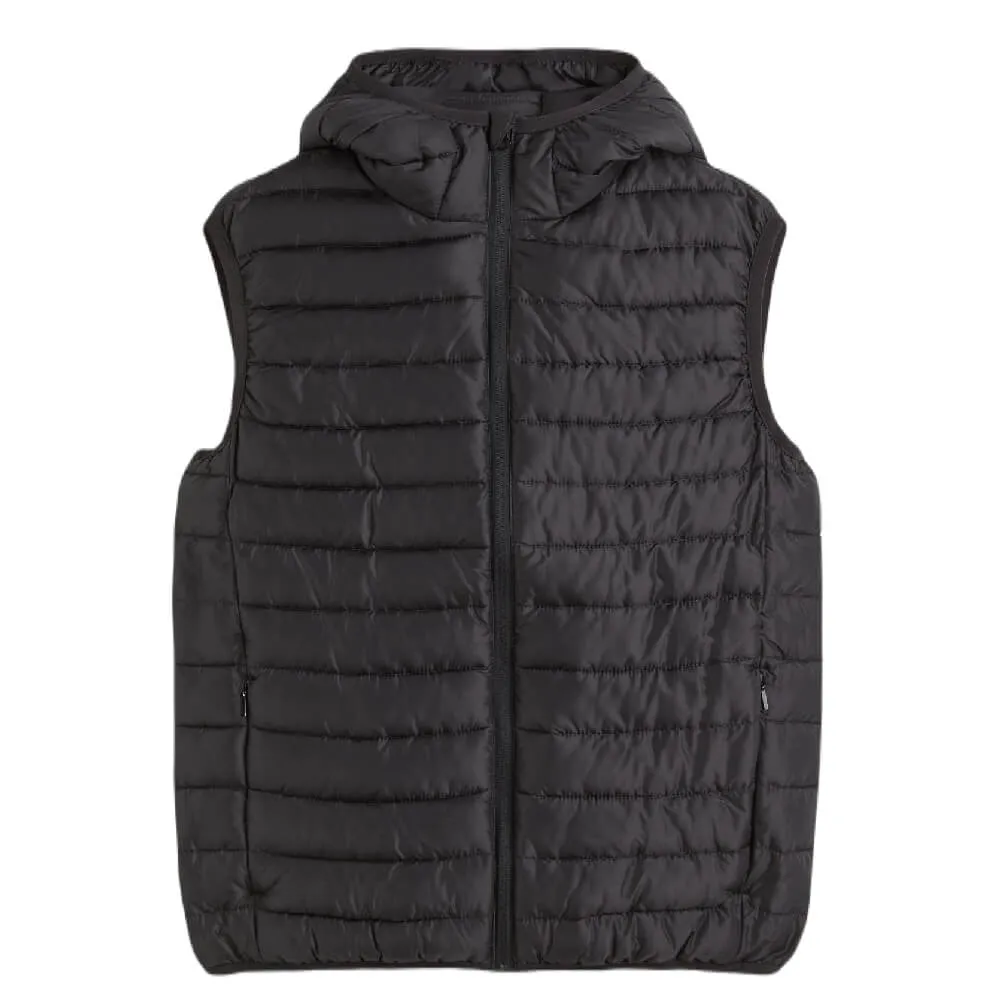 H&M Padded Lightweight Vest, black