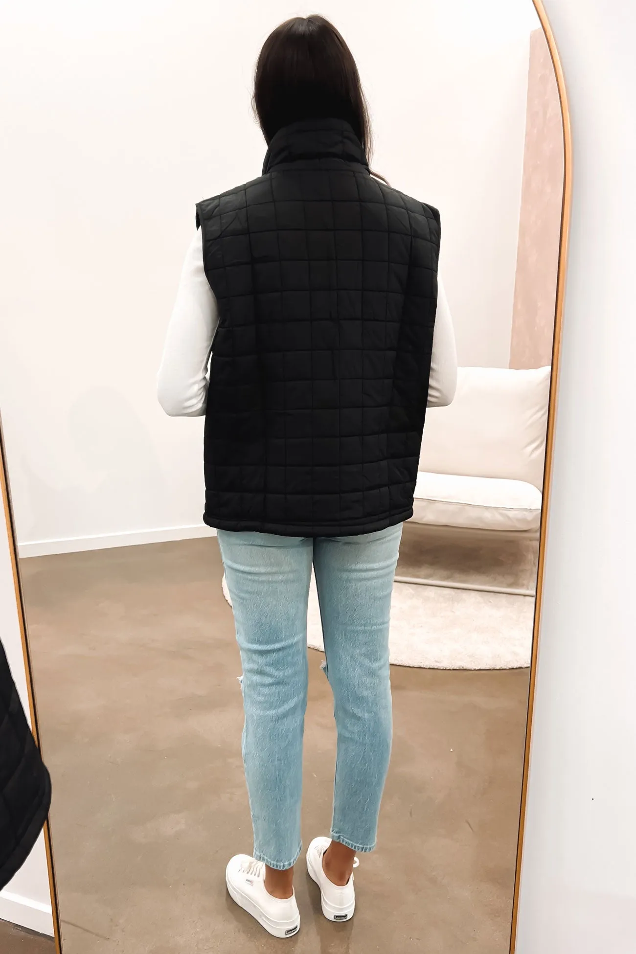 Hollie Puffer Vest Black