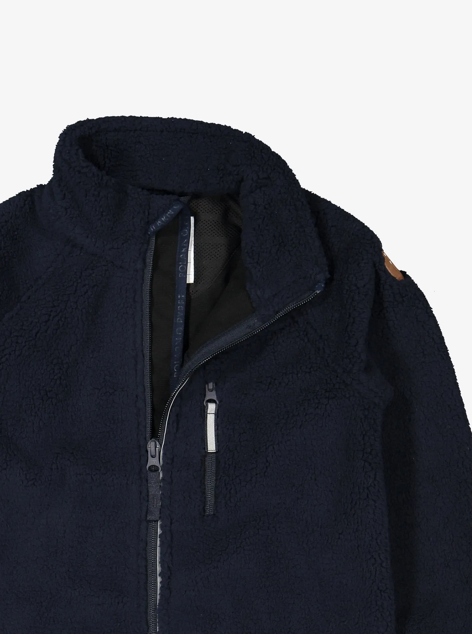 Kids Sherpa Navy Fleece Jacket