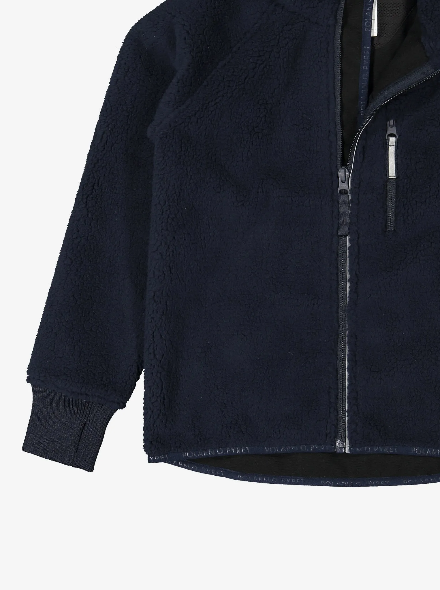 Kids Sherpa Navy Fleece Jacket