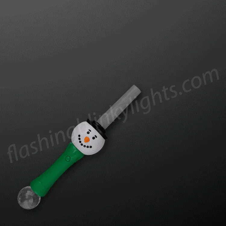 LED Light Up Snowman Toy Sword with Expanding Saber