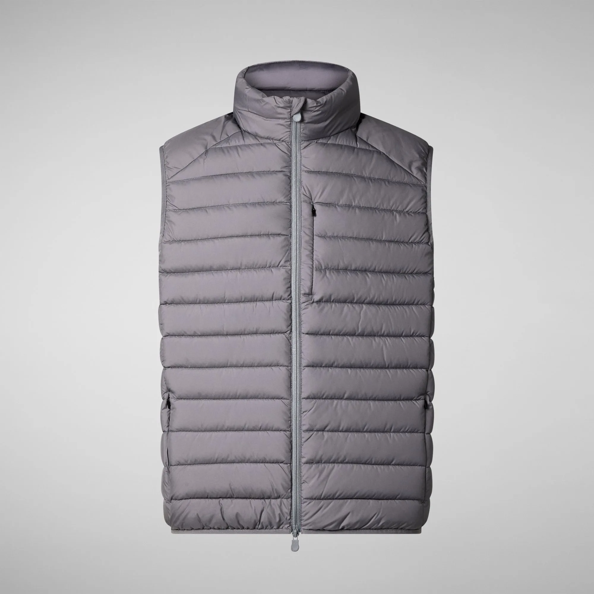 Men's  Animal free Puffer Vest Rhus in Mid Grey