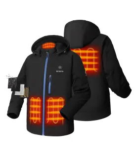 Men's Classic Heated Jacket (4 Heating Zones) - Black & Blue