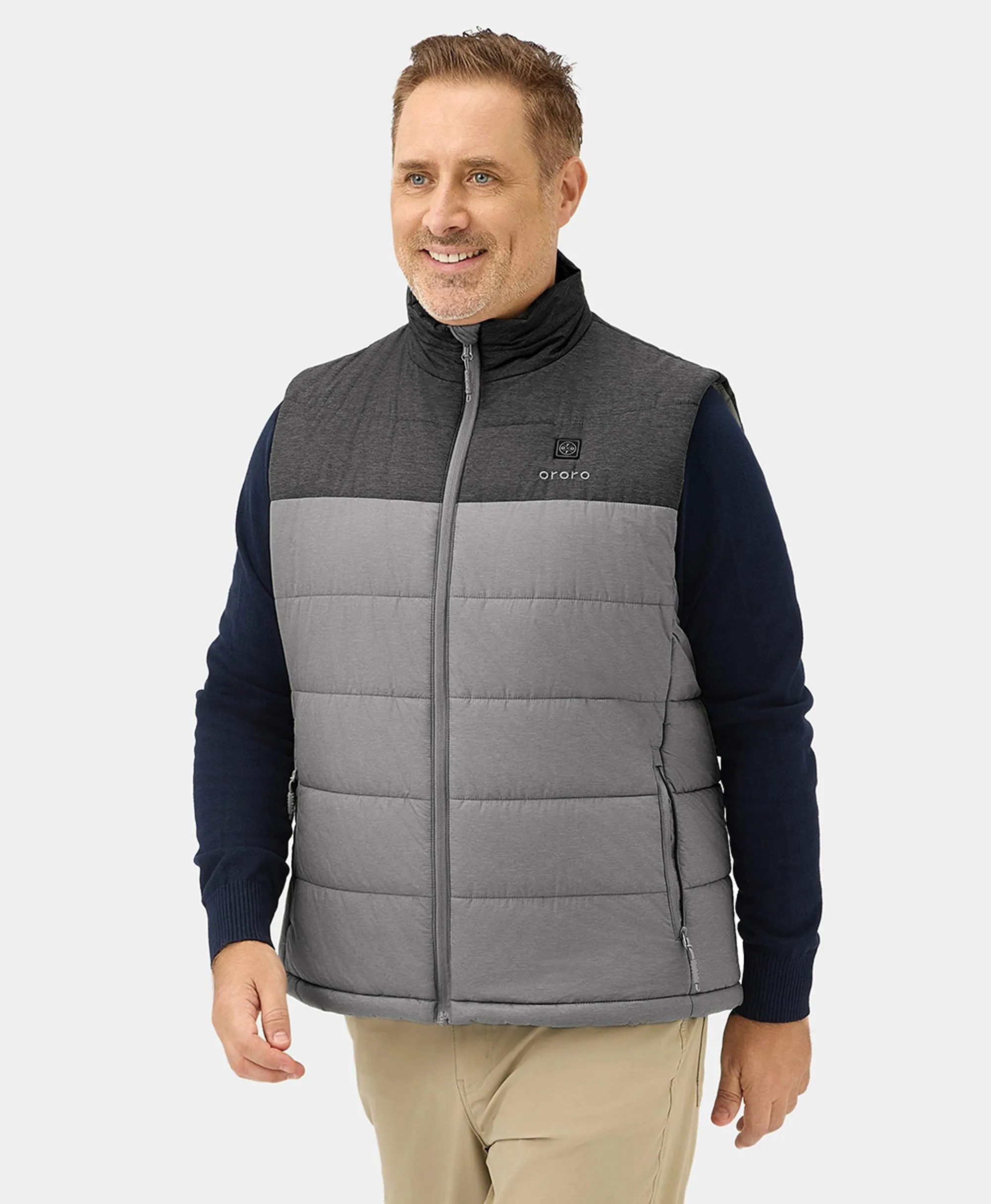 Men's Classic Heated Vest - Flecking Grey