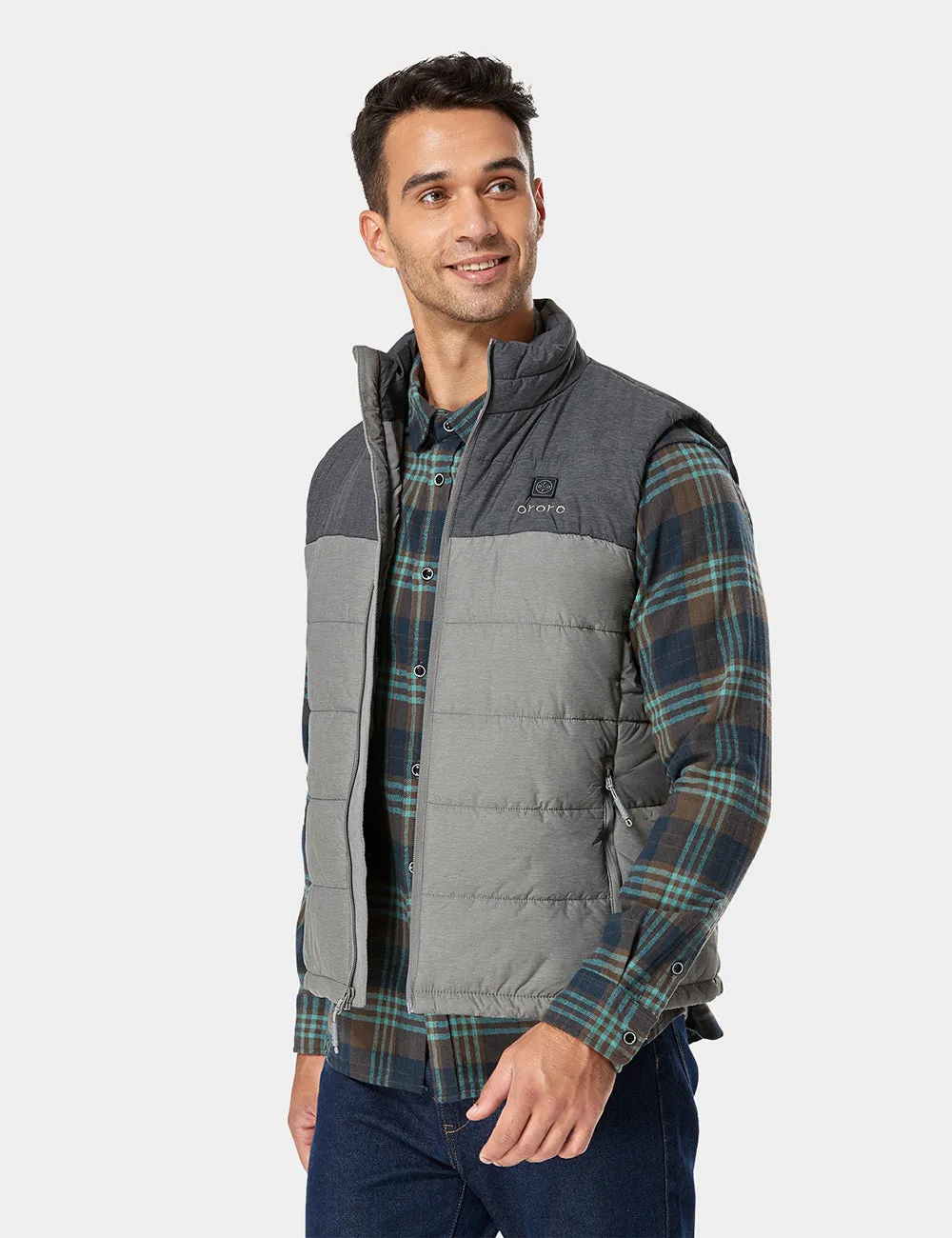 Men's Classic Heated Vest - Flecking Grey