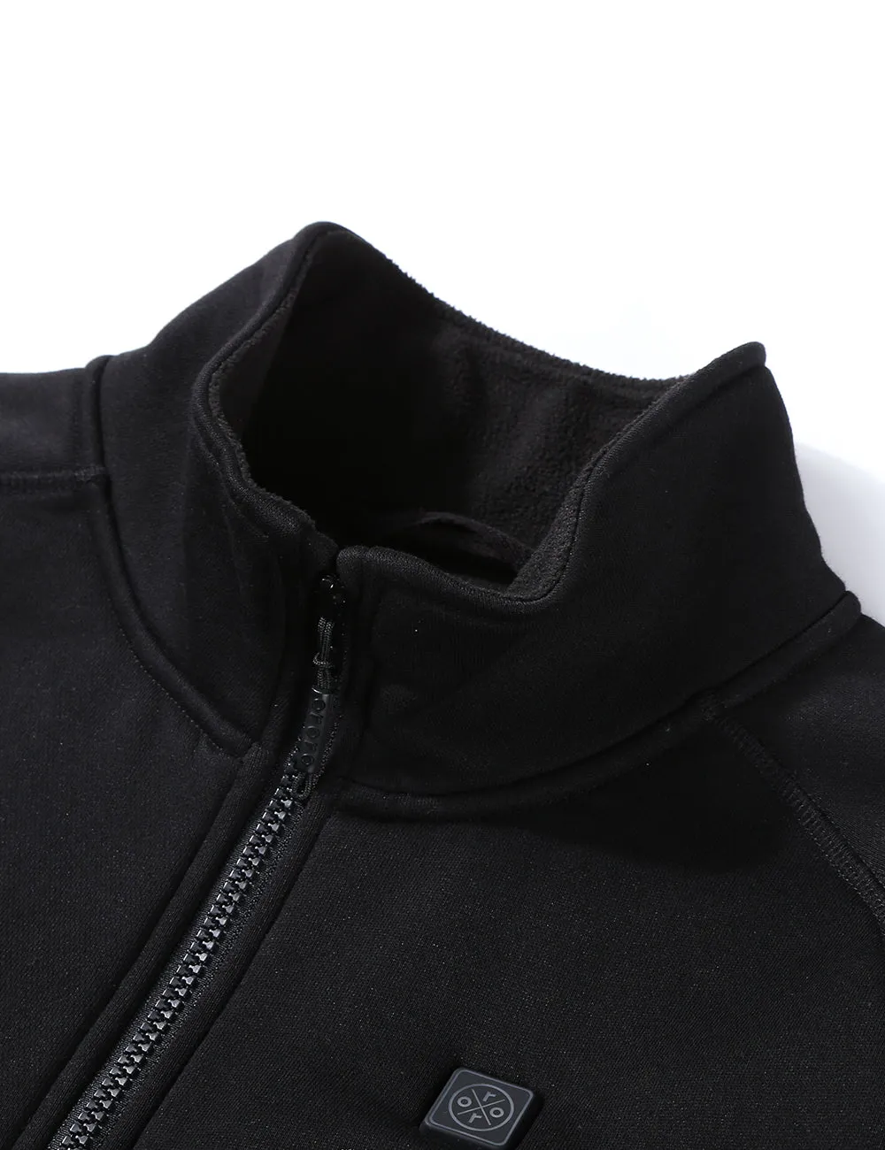 Men's Heated Full-Zip Fleece Jacket - Black