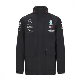 Mercedes Rainjacket, Team, Black, 2020