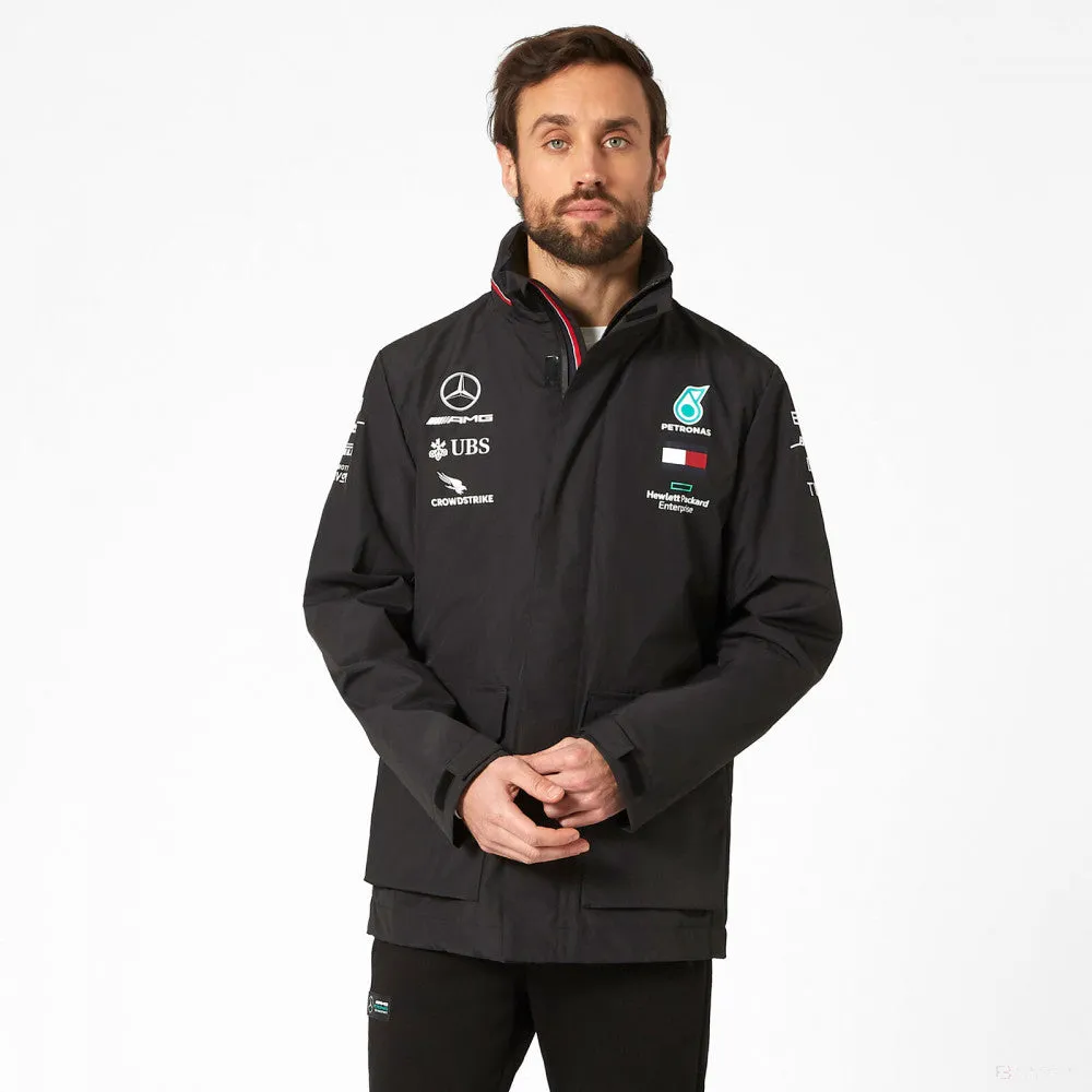 Mercedes Rainjacket, Team, Black, 2020