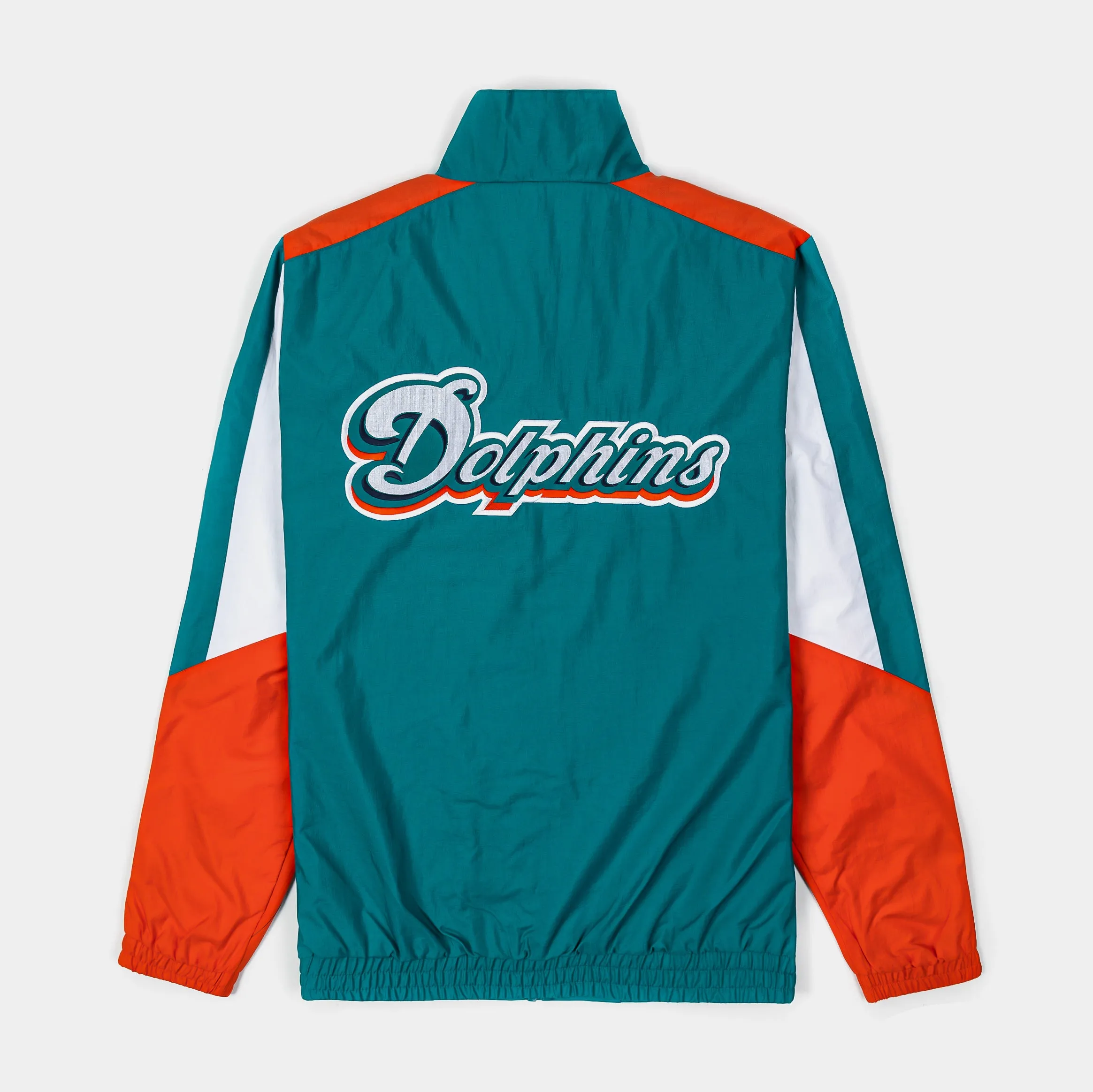 Miami Dolphins Sprinter Light Weight Mens Jacket (Teal/Orange)