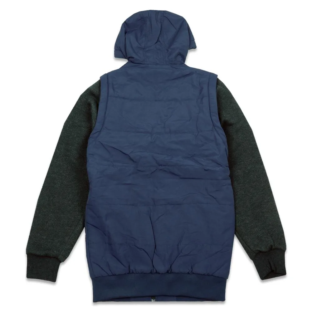 Navy Insulated Vest Hoodie