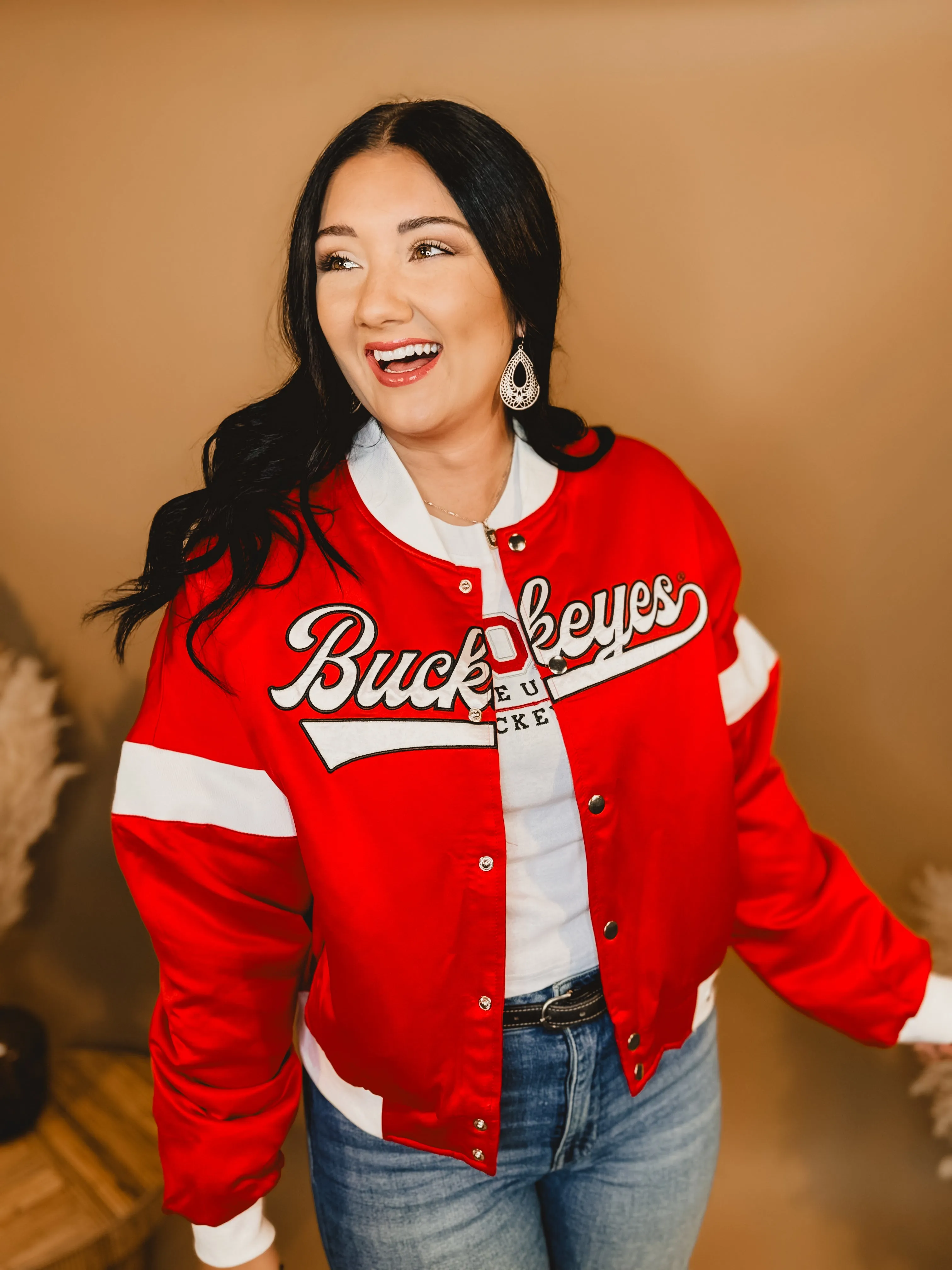 Ohio State Varsity Jacket - Red/White