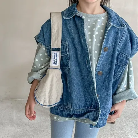 Oversized Denim Vest