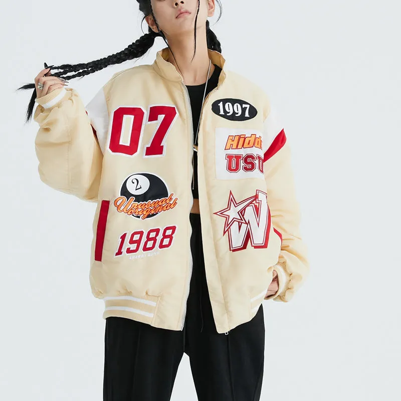 PopFlying Thicken Bomber Jacket Embroidery 07