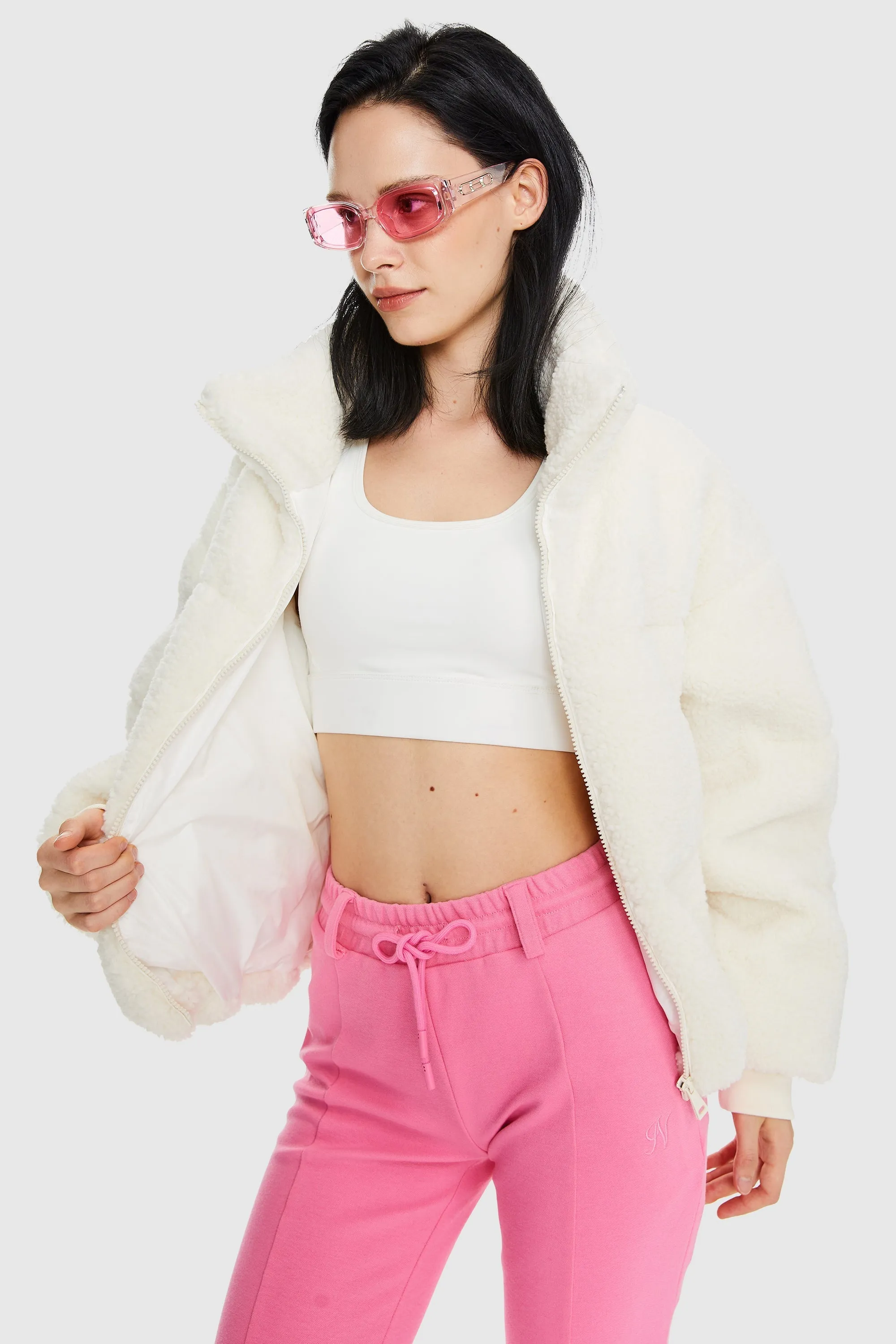 Puff-O Earthugger Fleece Cropped Jacket