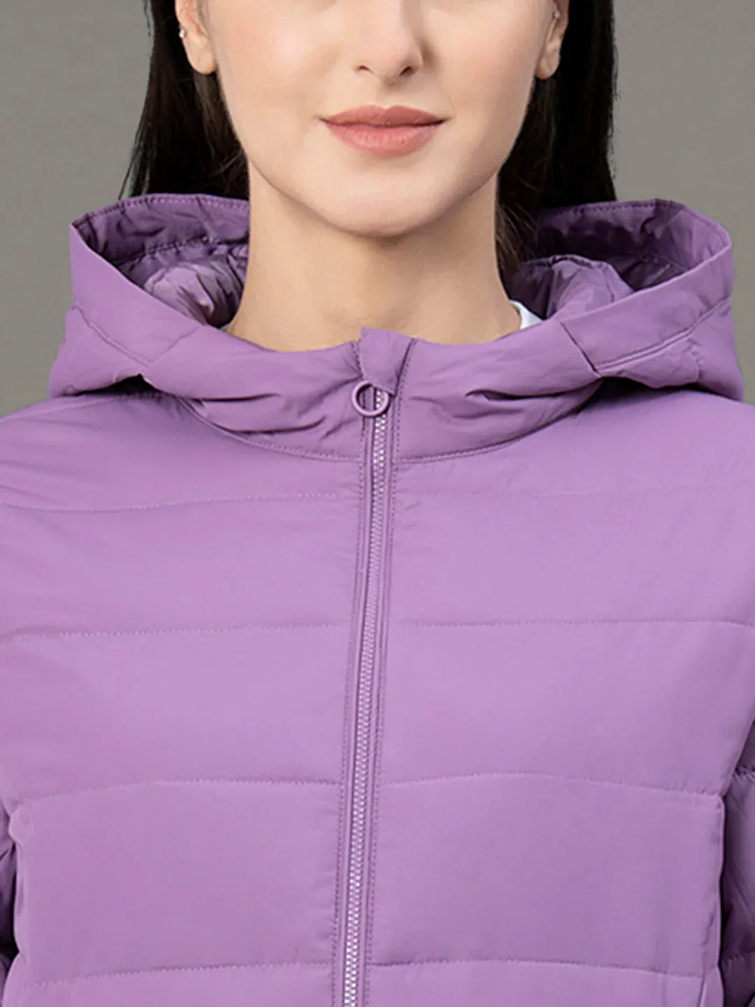 RedTape Hooded Jacket for Women | Padded & Water Resistant Finish | Enhanced Comfort