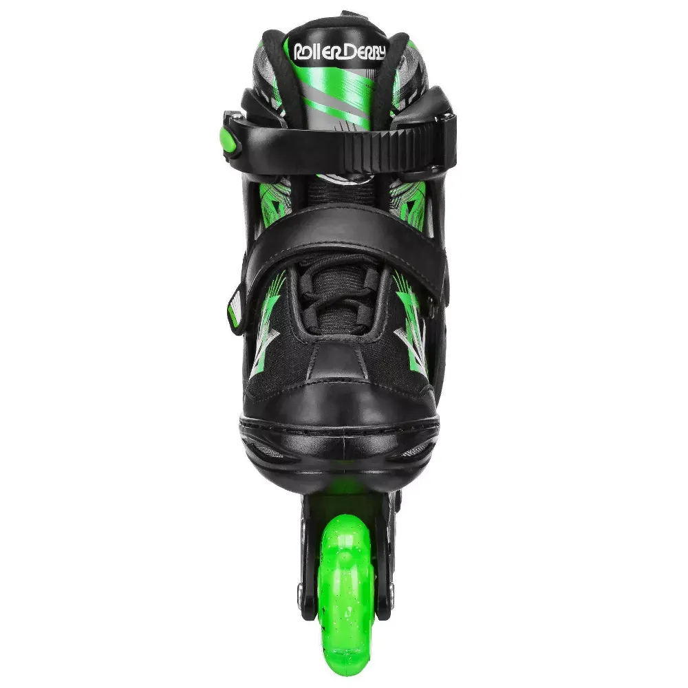 Roller Derby Stryde Inline Skates Black/Green 2-5