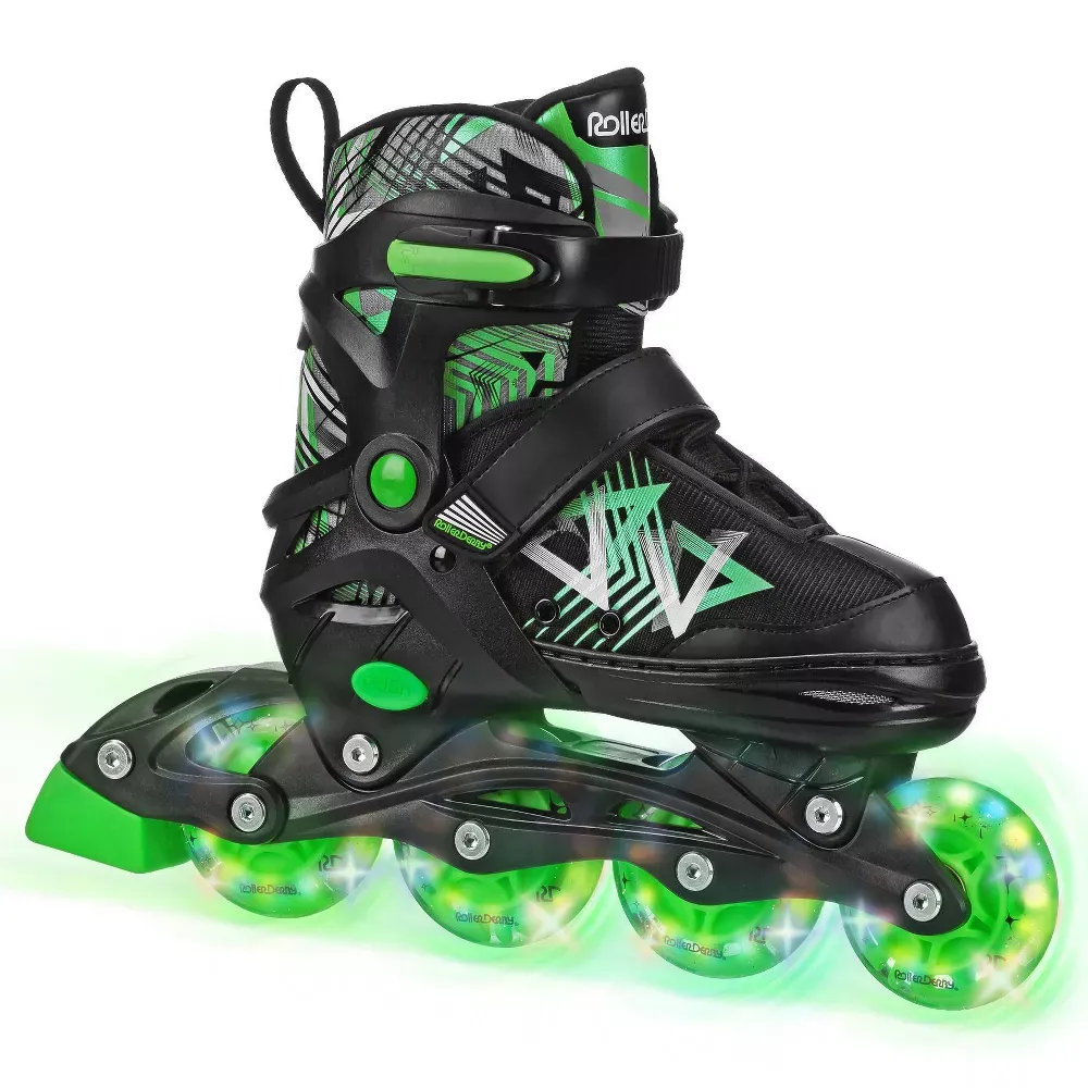 Roller Derby Stryde Inline Skates Black/Green 2-5