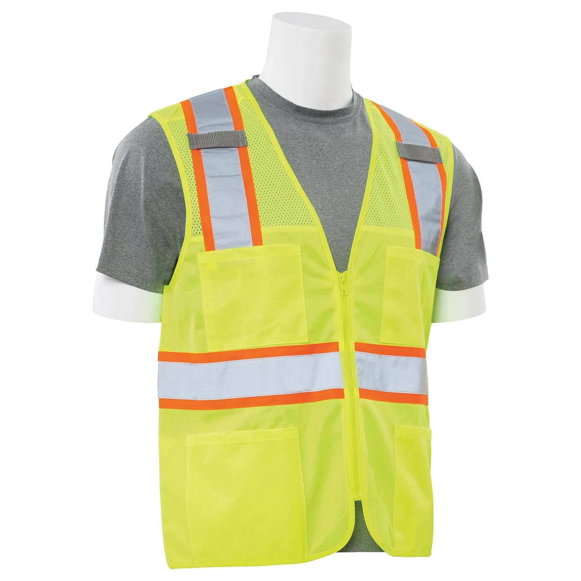 S149 Class 2 Zipper Safety Vest 1PC