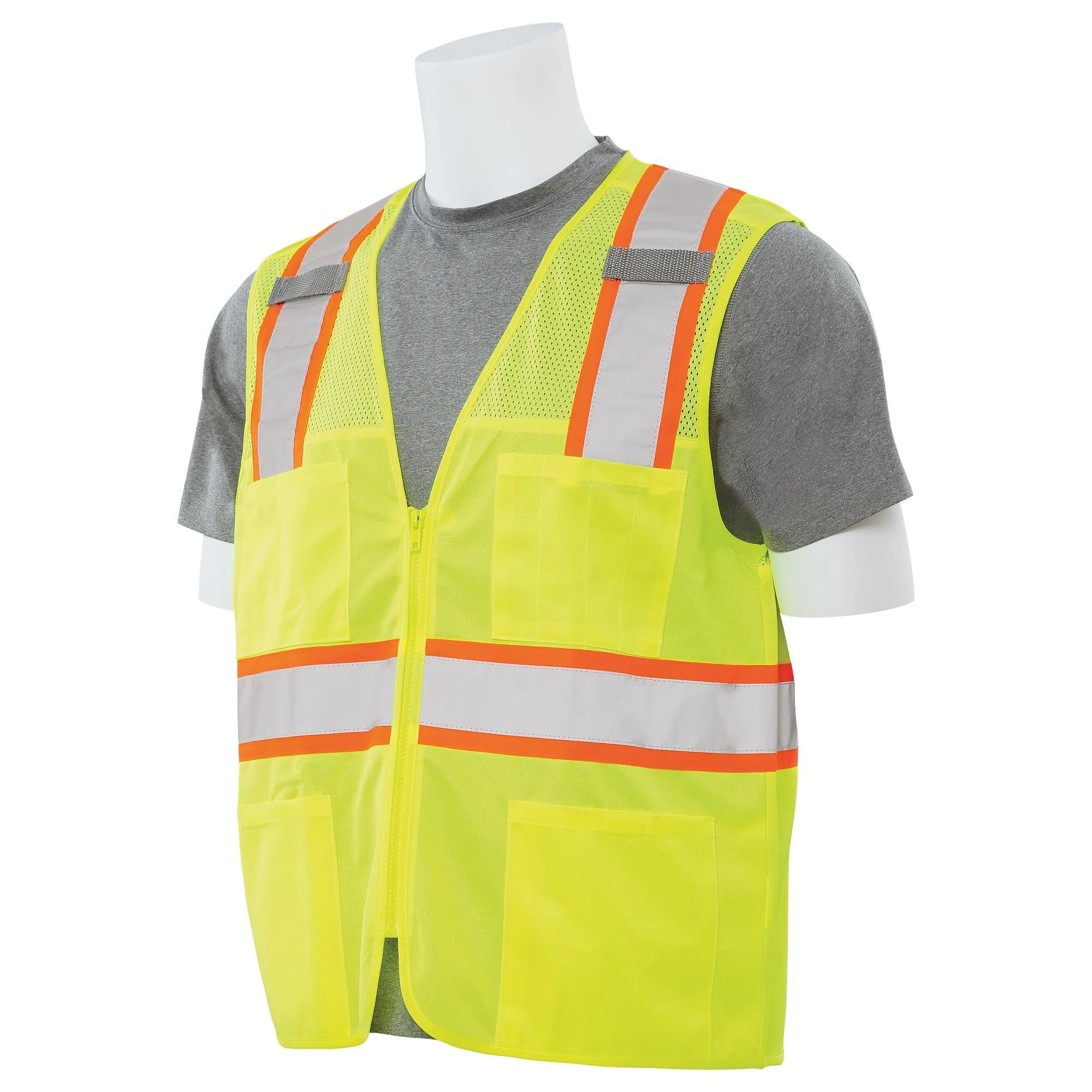 S149 Class 2 Zipper Safety Vest 1PC