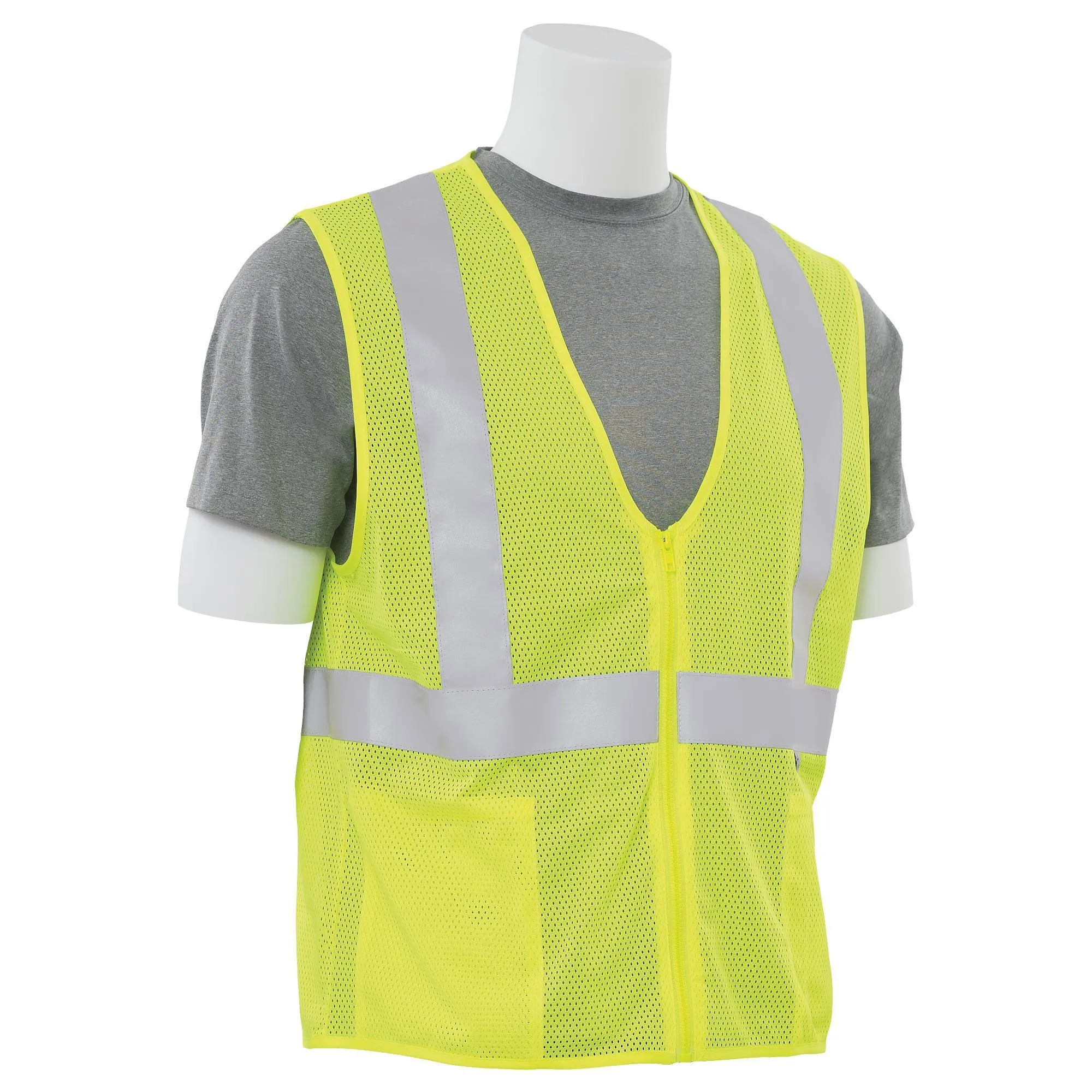 S15Z Class 2 Mesh Zipper Safety Vest with 3M® Reflective Strips 1PC