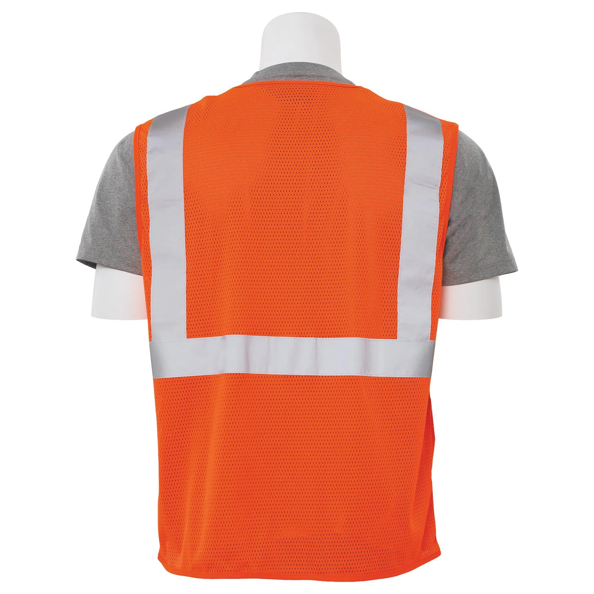 S169 Class 2 Mesh Zipper Safety Vest 1PC