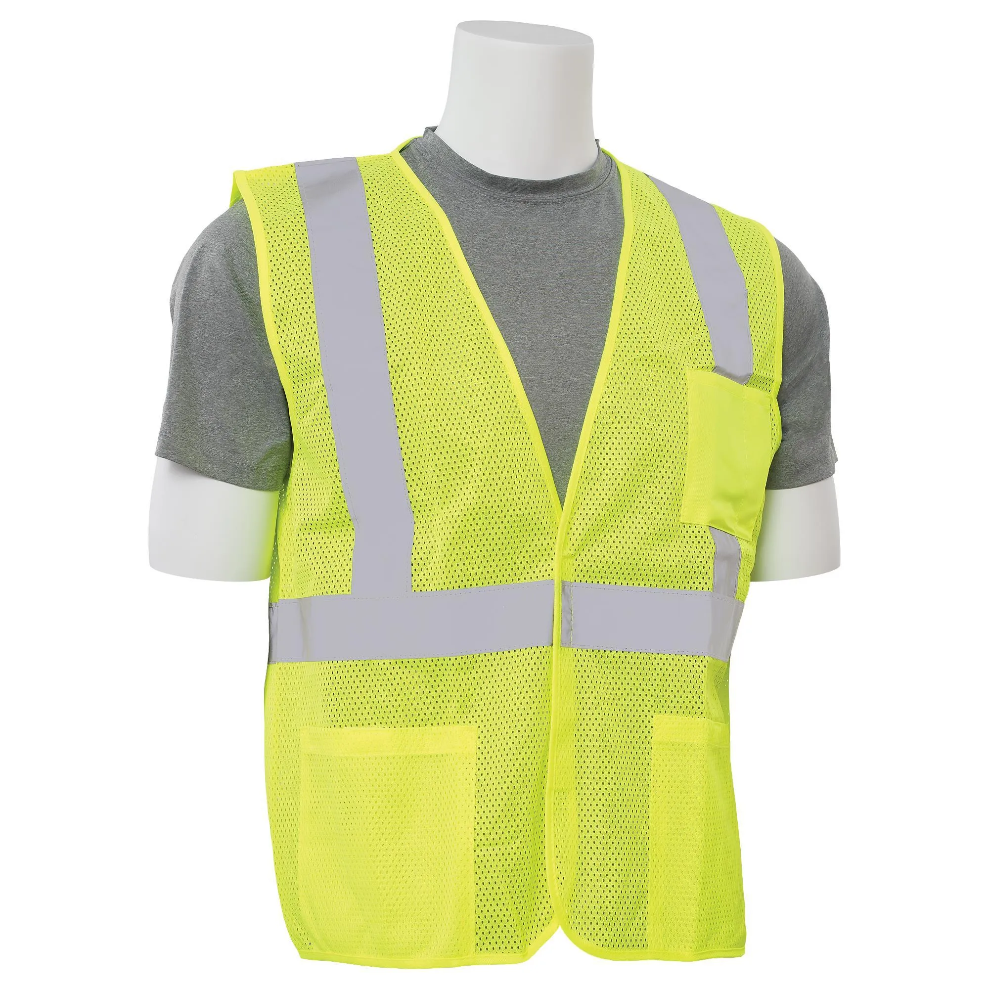 S362P Class 2 Economy Mesh Safety Vest with Pockets 1pc