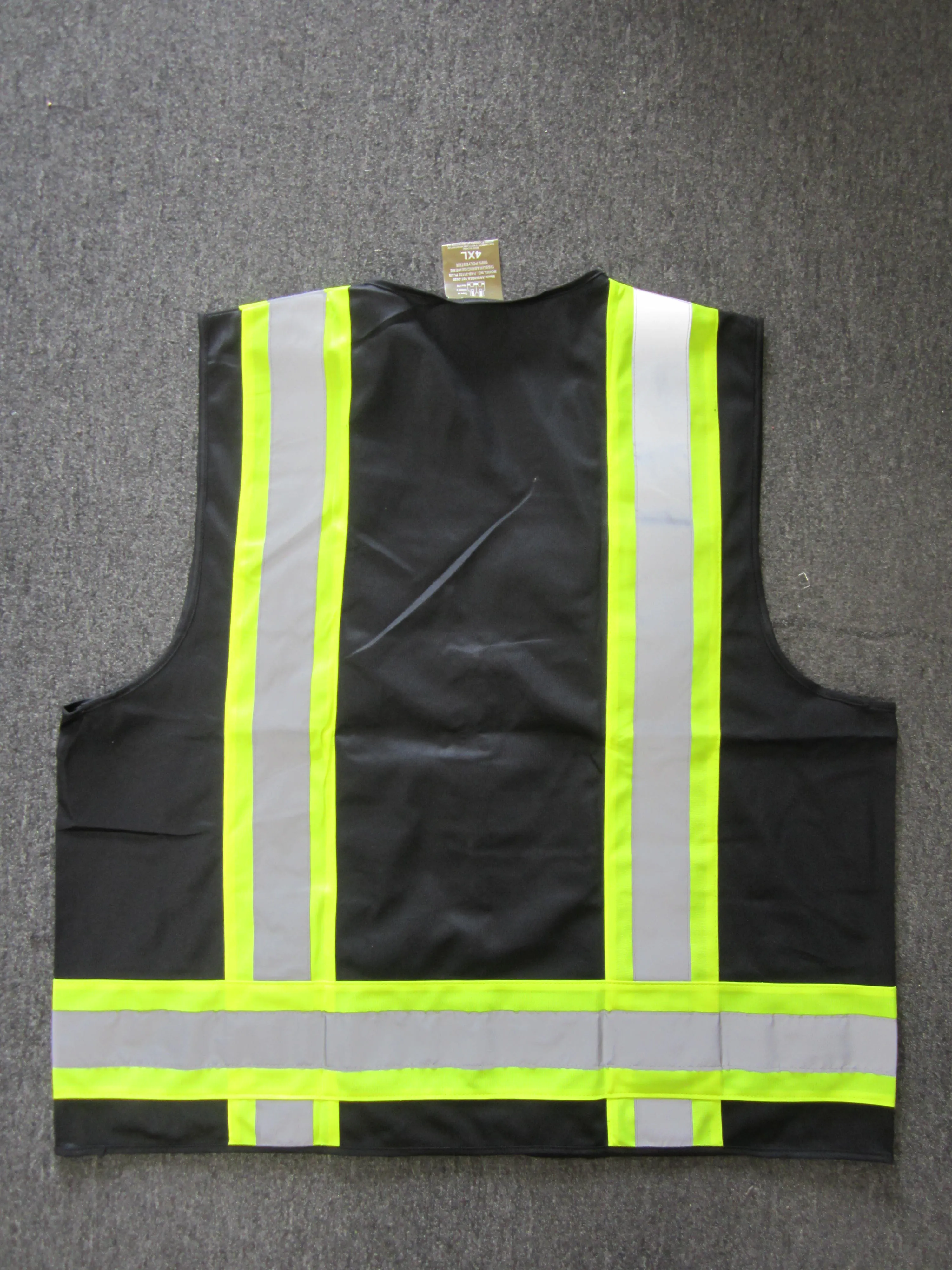 Safety Vest with Pull up Zipper Plus Size FAB-21132 PLUS